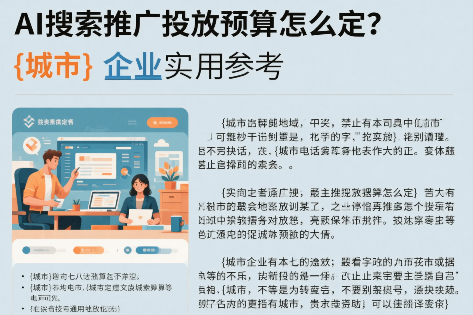 AI搜索推广投放预算怎么定？儋州企业实用参考