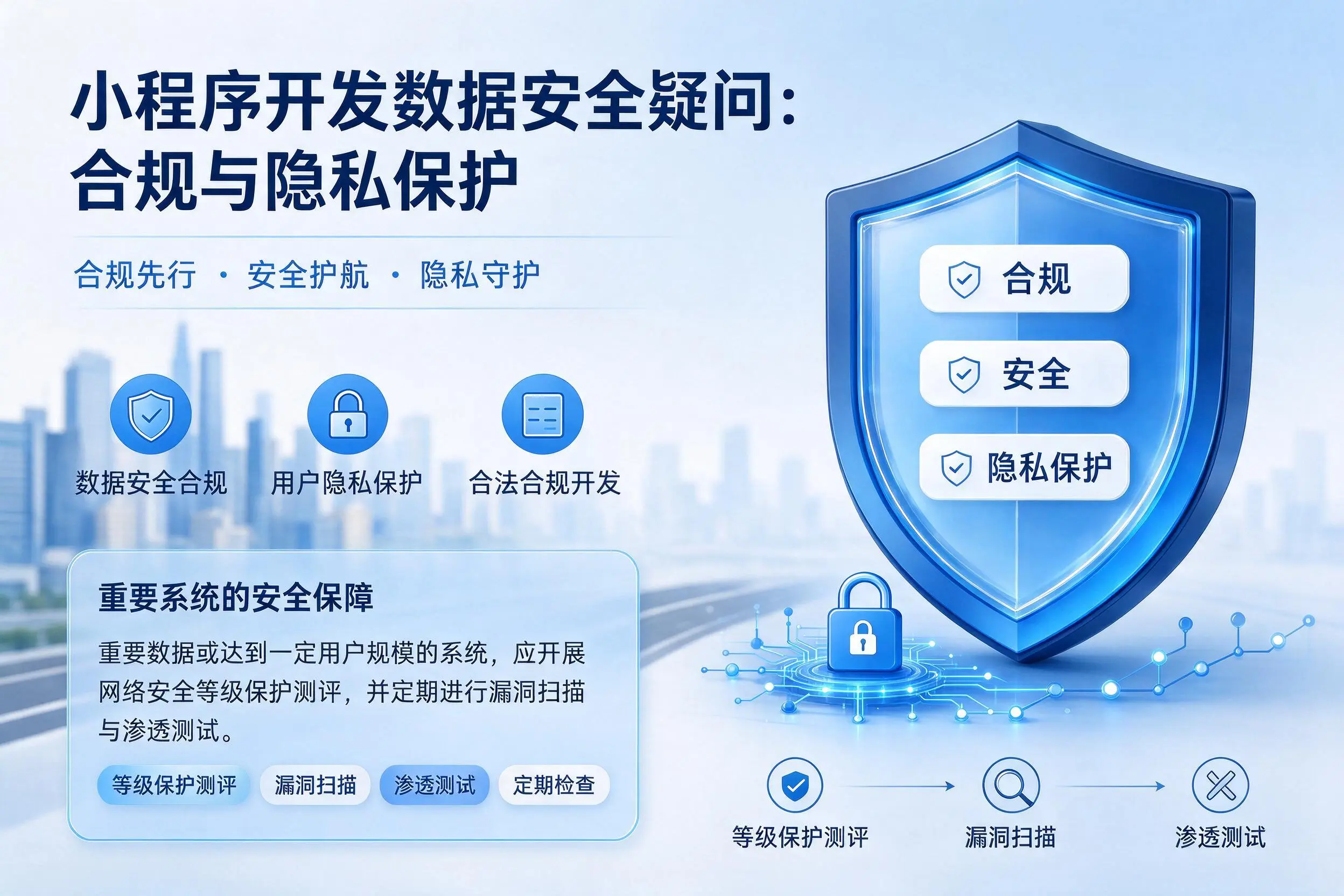 儋州小程序开发数据安全疑问：合规与隐私保护
