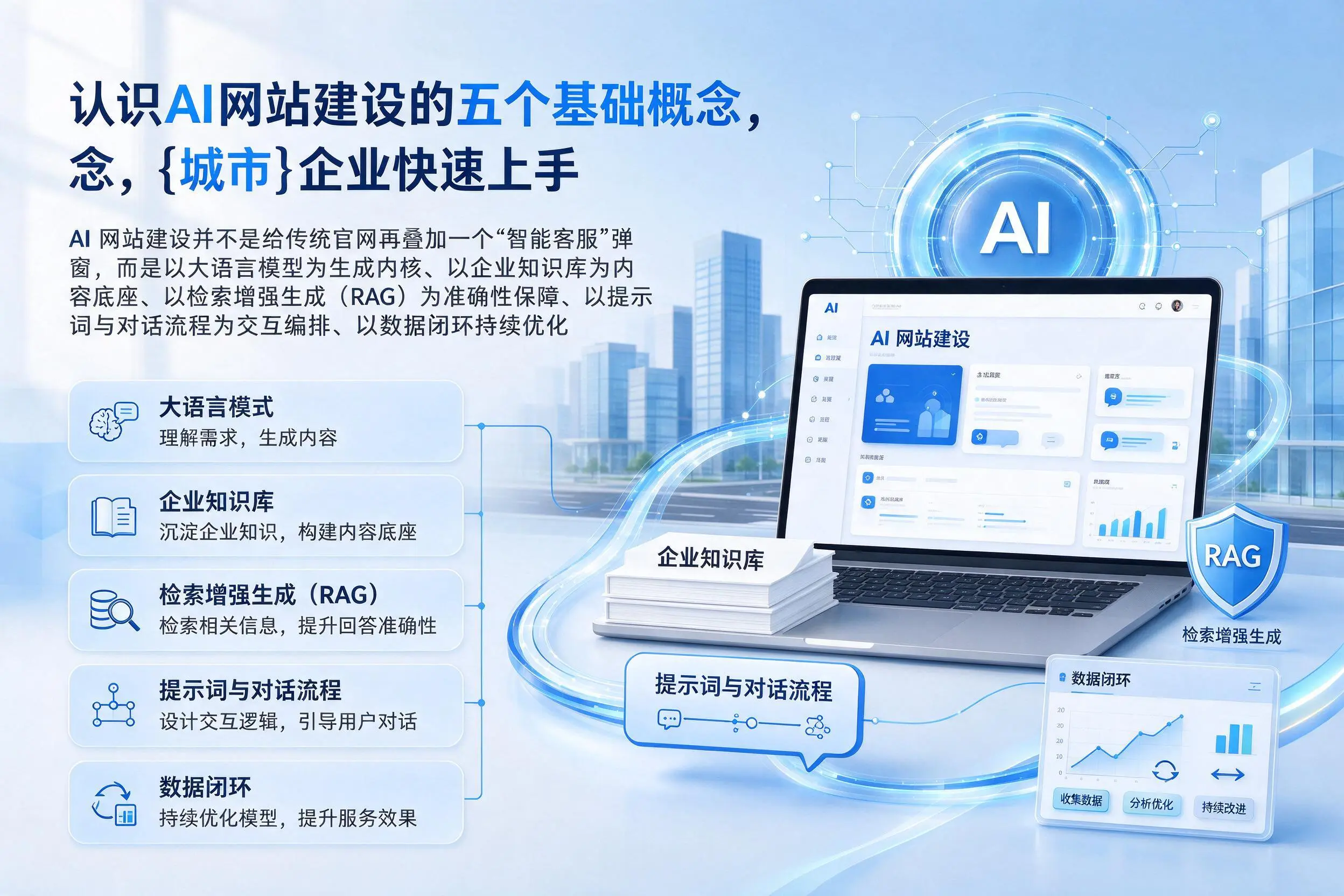认识AI网站建设的五个基础概念，儋州企业快速上手