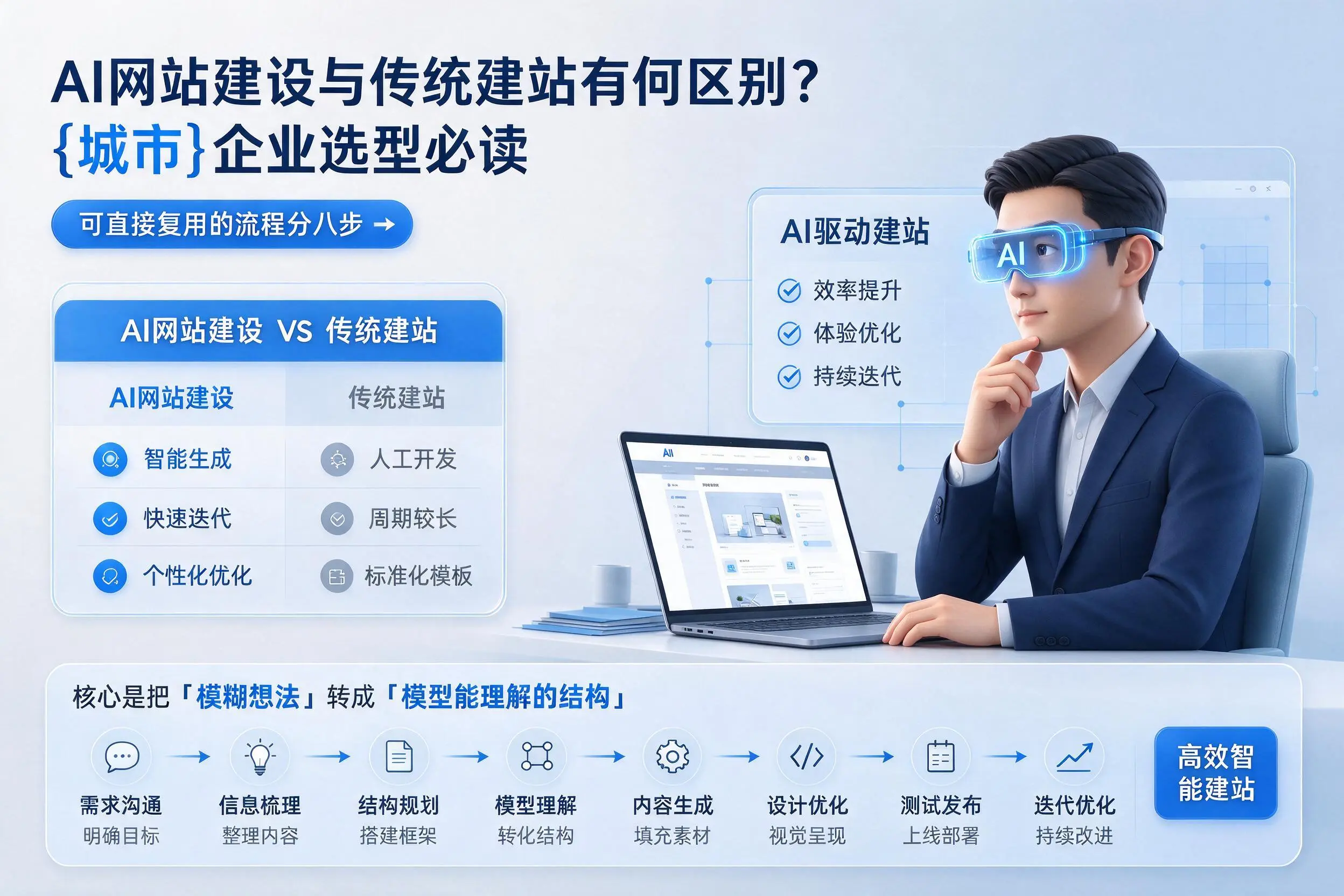 AI网站建设与传统建站有何区别？儋州企业选型必读